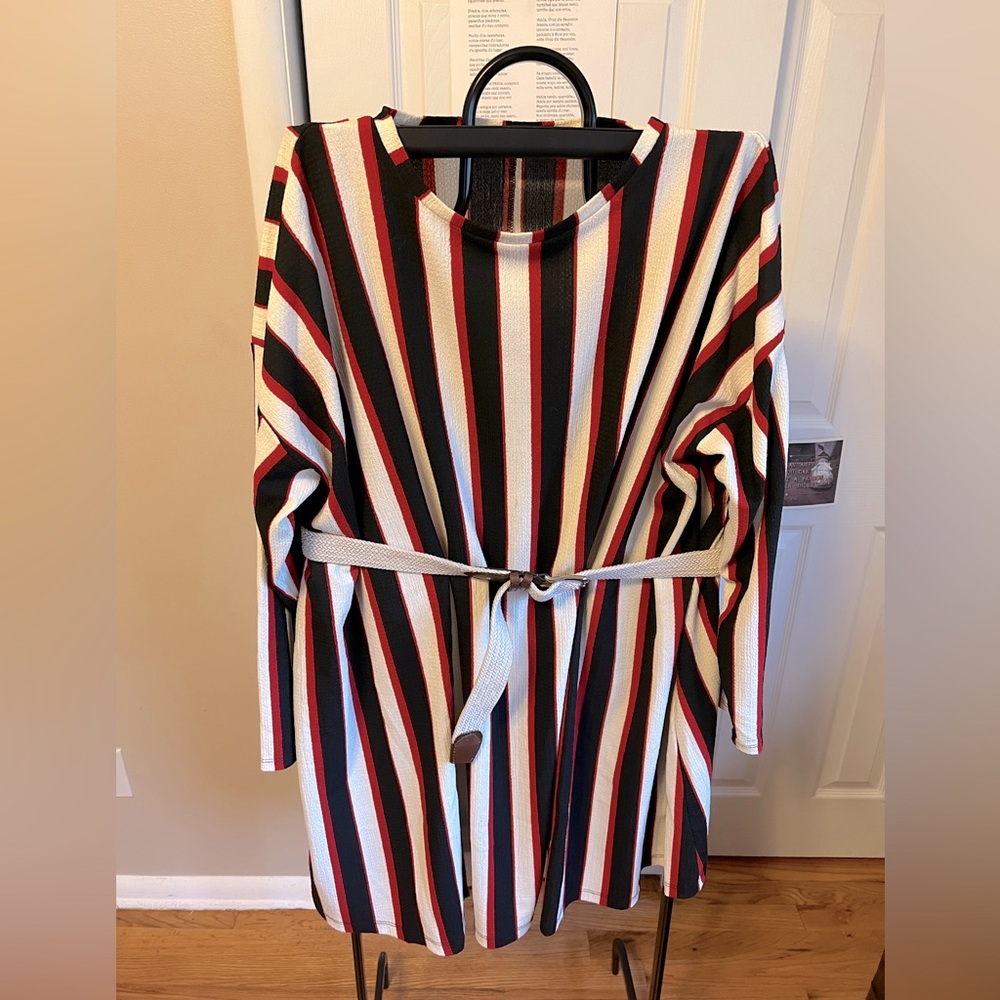 Zara dress black white red size L